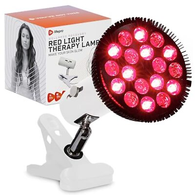 #ad LifePro InfraGlow NIR amp; Red Light Therapy Lamp Infrared Red Light Therapy Bulb $23.97