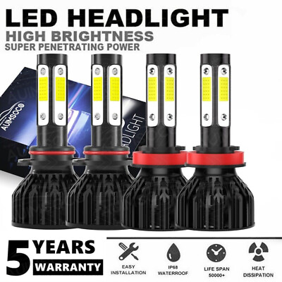 #ad For Chevy Suburban 2015 2018 2019 2020 High Low Beam Combo LED Headlight Bulbs $39.99