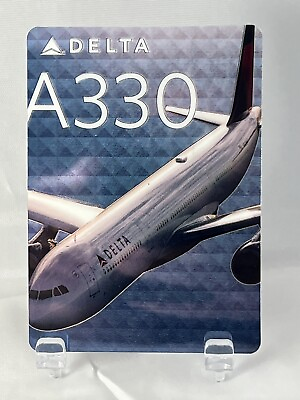 #ad 2016 Delta Air Lines Airbus A330 Aircraft Pilot Trading Card # 47 Delta $18.00