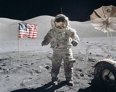 #ad Gene Cernan Apollo 17 NASA Landing Last Man Walk on Moon 8 x 10 Photo Picture $9.99