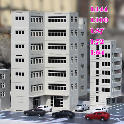 #ad 7 Story High Rise Building Built Up Office Residential Layout Scenery Model $38.31