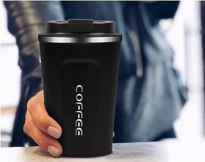 #ad Thermal coffee mug Black color Only available without letters are $11.99