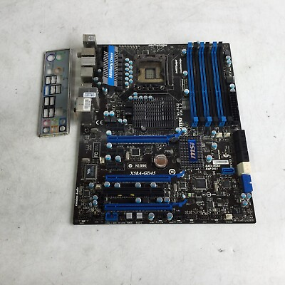 MSI Motherboard X58A GD45 DDR3 USB2.0 LGA1366 ATX X58 Chipset AU $75.65