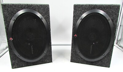 #ad Rockford Fosgate P1692 2 Way Full Range Car Speakers In Carpeted Boxes $95.95