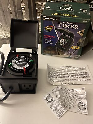 #ad Intermatic 24 Hour Automatic Outdoor Timer 10A 1200W 120V Heavyduty New Open Box $29.00