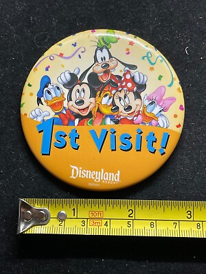 #ad Disney Pin Button DLR 1st Visit Fab 6 2009 Update Goody Pluto Daisy 72101 $1.99