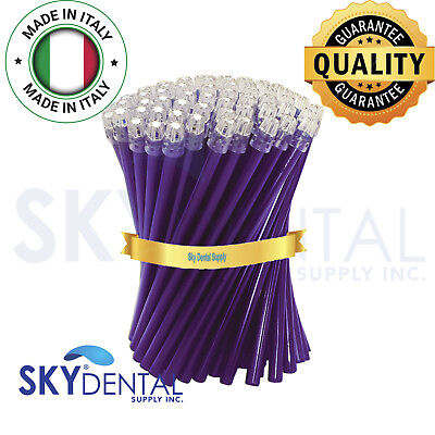 #ad Dental Saliva Ejectors Suction Ejector Purple Clear tips Made in Italy up to4500 $179.99