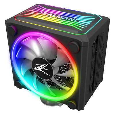 #ad #ad Zalman CNPS16X ARGB CPU PC Tower Cooler with Dual 120mm ARGB PWM Fans in Black $47.99
