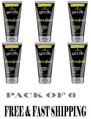 #ad Got2b Ultra Glued Invincible Styling Hair Gel 6 Ounce Pack of 6 $27.00