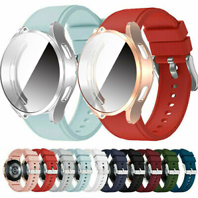 #ad Silicone Wacth BandFull Screen Case Cover For Samsung Galaxy Watch 4 6 40 44mm $10.99