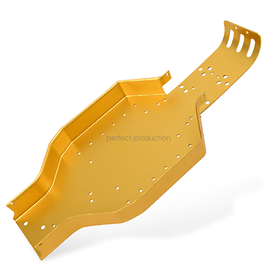 #ad Gold Aluminum tub chassis Fits Team Associated 6001 6300 RC10 $92.21
