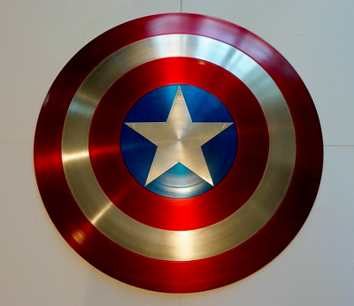 #ad Shield Captain America Marvel Legends 75th Anniversary Avengers Alloy Metal 1:1 $59.50