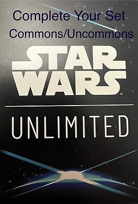 #ad Star Wars Unlimited Spark of Rebellion Commons Uncommons SOR NM $1.75