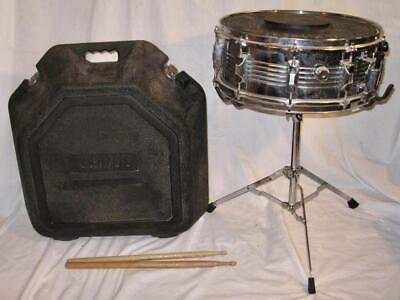 #ad CB 700 Snare Drum Chrome Original Hardshell Case Stand Practice Pad Vintage O $79.99