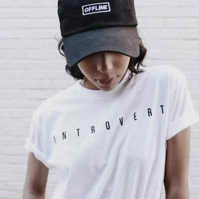 #ad Liza Koshy Brand Womens Introvert Gone Wild White Shirt New L 2XL $9.99