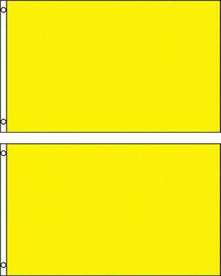 #ad 2 pack lot 2x3 Yellow Solid Plain Blank Color Flag 2#x27;x3#x27; Banner Grommets $13.33