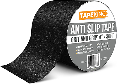 #ad Tape King anti Slip Traction Tape 4 Inch X 30 Foot Best Grip Friction $30.99