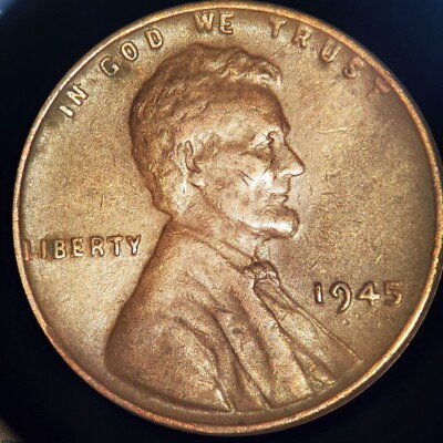 #ad Extremely Rare 1945 No Mint Mark Wheat Penny 1c US Coin Attic Find #3 $300.00
