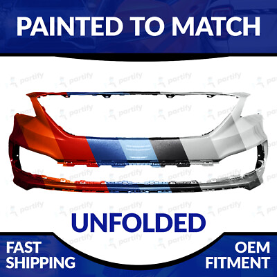 #ad NEW Paint To Match Unfolded Front Bumper For 2015 2016 2017 Hyundai Sonata Sport $349.99