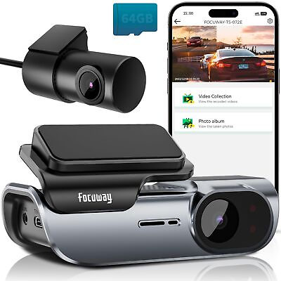 #ad Dash Cam Front and Rear 4K Built in 5GHz WiFi Dual Dash Cam Front 4K Rear 10... $91.20