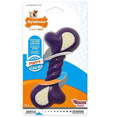 #ad Nylabone Puppy Double Action Chew Toy Puppy Chew Toy for Teething Puppy S... $9.05