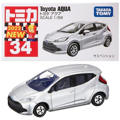 #ad Takara Tomy Tomica No.34 Toyota Aqua Box Mini Car Toy 3 Years Old And Up Boxed S $71.09