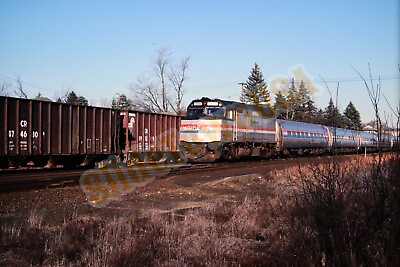 #ad Vtg 1990 Train Slide 320 AMTK Amtrak Engine X8D141 $7.50