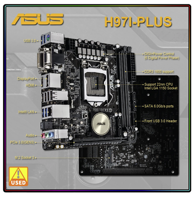 #ad ASUS Motherboard H971 PLUS With I O Shield $69.00