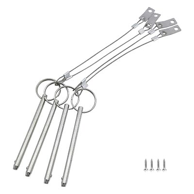 #ad 4 Packs of Quick Release Pin 1 4in6.5mm Diameter Usable Length 3in 76mm Total... $27.69