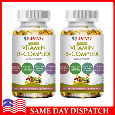 #ad Vitamin B Complex Supplement Super B Vitamin Immune Boost Metabolism Energy $18.99