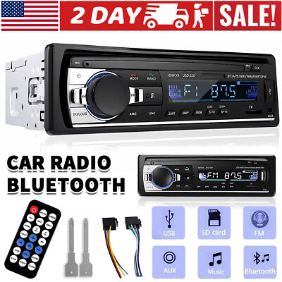 #ad Car MP3 player bluetooth Stereo Audio Radio In Dash FM Aux Input Receiver SD USB $17.05