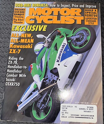 #ad Motorcyclist Magazine April 1991 $13.99