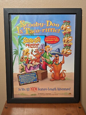 #ad Scooby Doo Monster Of Mexico Vintage Promo Ad Print Poster Art 6.5 10in $14.99