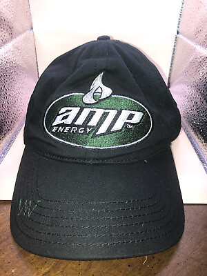 #ad Vintage Rare AMP Energy Dale Earnhardt Jr Racing Cap New with Tags Black Green $24.50