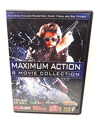 #ad Maximum Action 8 Movie Collection DVD 2007 2 Disc Set $9.99
