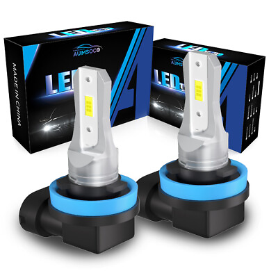 #ad AUIMSOCO H11 LED Headlight Bulbs Hi Lo Beam 30W 3000LM Super Bright Series 2PCs $18.99