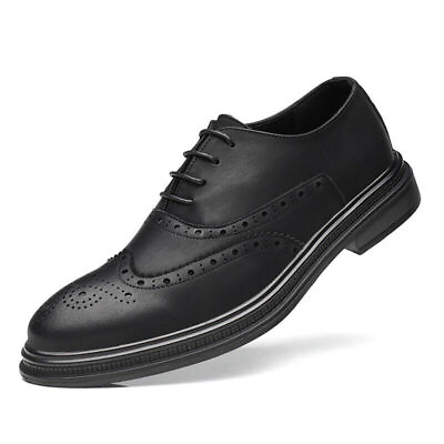 #ad Mens Dress Wedding Court Leather Shoes Lace Up Brogue Formal Business Oxfords $49.93