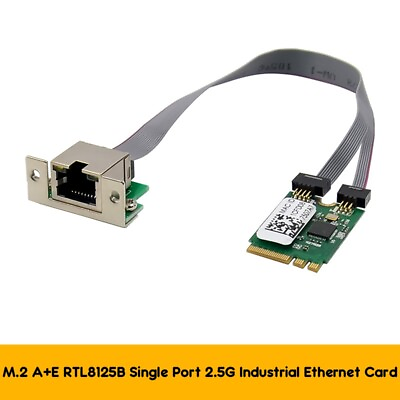 #ad #ad M.2 AE KEY 2.5G Ethernet LAN Card RTL8125B Industrial Control Card PCI Expres $18.71