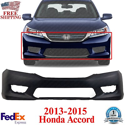 #ad Front Bumper Cover Primed For 2013 2015 Honda Accord Sedan $64.25