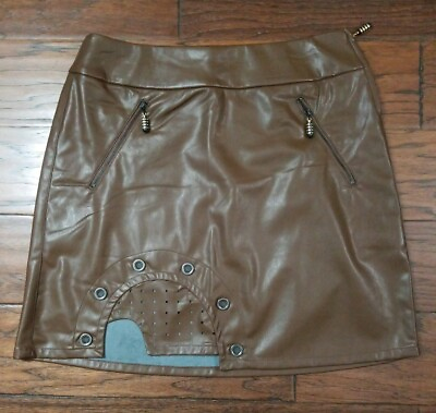 #ad Jamie Sadock Brown Skirt sz 6 NWT Msrp $120 Style 72301 W6 $49.99