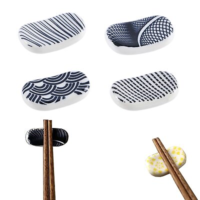 #ad Chopsticks Holder Ceramic Stand Home Kitchen Chopstick Rest Stand Japanese De... $21.02