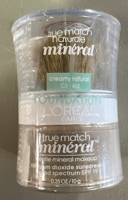 #ad L’Oreal Paris True Match Mineral Powder Foundation Creamy Natural C3 462 New $17.95