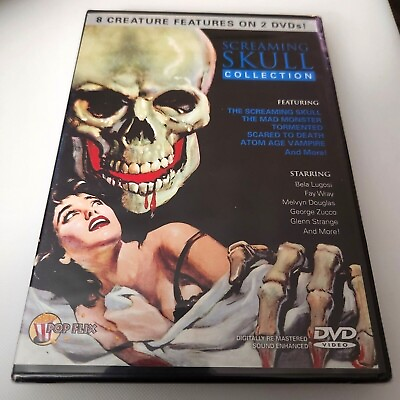 #ad Screaming Skull Horror Collection DVD 8 Movies 2 Discs NEW and Sealed $4.00