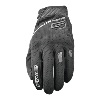 #ad Five5 Gloves RS3 Evo Airflow Black Motorcycle Gloves Men#x27;s Sizes MD 3XL $28.99