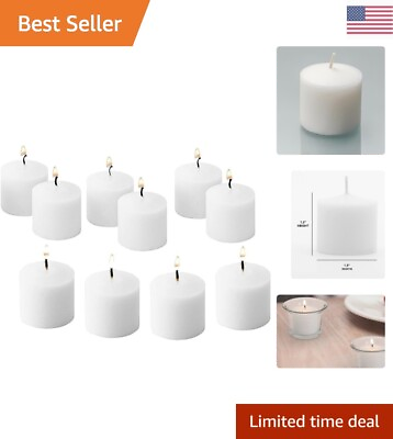 #ad Long Burn Time Unscented Votive Candles Enhance Your Ambiance Set of 12 $20.99