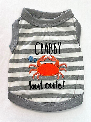 #ad Crabby But Cute Dog Tank Clothes Medium $18.00