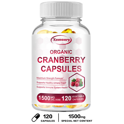 #ad Organic Cranberry Capsules Urinary Tract Health Supplements Enhance Immunity $14.16