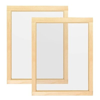#ad 2 Pieces 20 x 24 inch Large Wood Silk Screen Printing Frame with 110 Mesh for $72.49