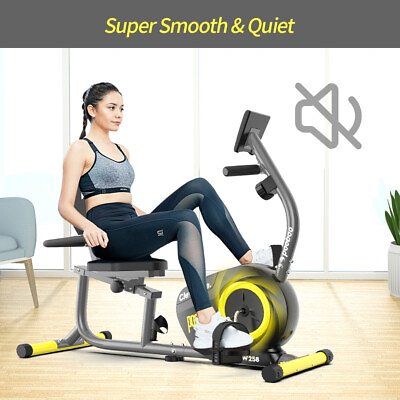 #ad Indoor Magnetic Recumbent Exercise Bike Support Elliptical Exercise Machine New $224.99