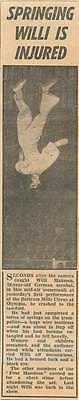 #ad 1953 Willie Maassen German Acrobat Bertram Mills Circus GBP 5.00